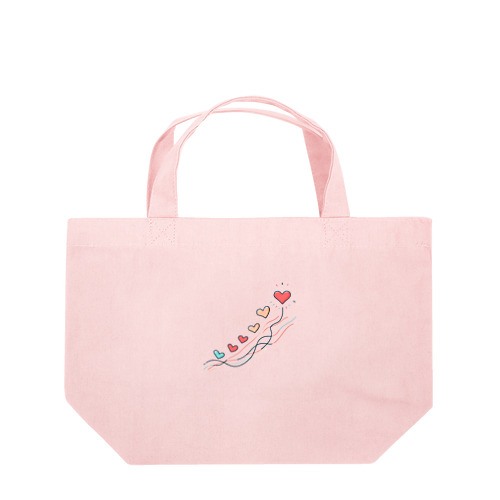 軽やかに舞うハート🩷 Lunch Tote Bag