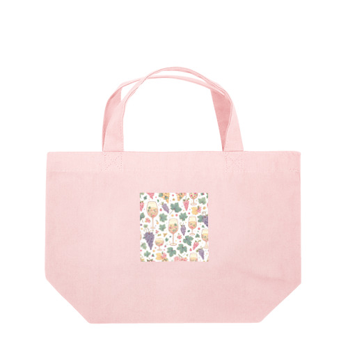 Wine and Grapes Lunch Tote Bag