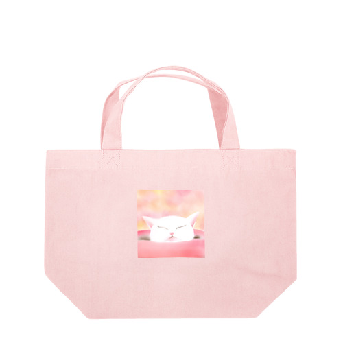 あごのせ寝 Lunch Tote Bag