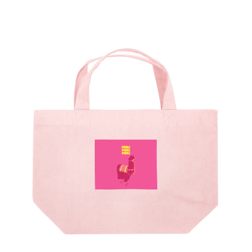 PINKのアルパカ001 Lunch Tote Bag