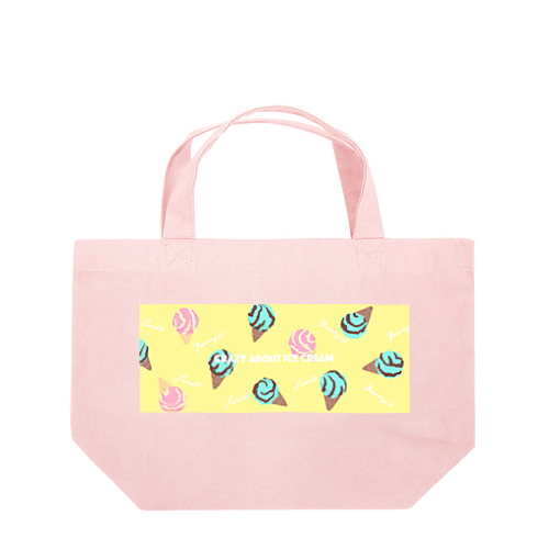 Crazy about ice cream Lunch Tote Bag