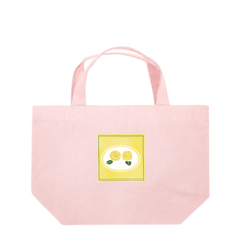 レトロ黄色薔薇 Lunch Tote Bag
