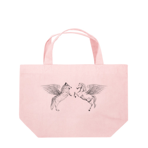 オオカミ×ペガサス　 Lunch Tote Bag