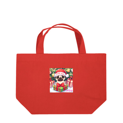 Xmas PUG Lunch Tote Bag