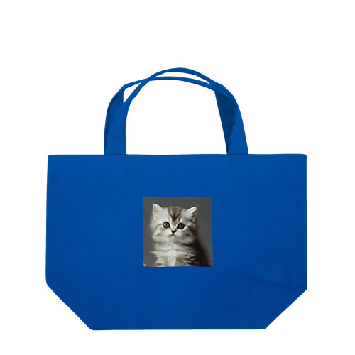 アメリカンシートヘアの子猫　可愛いアニメーション ランチトートバッグ