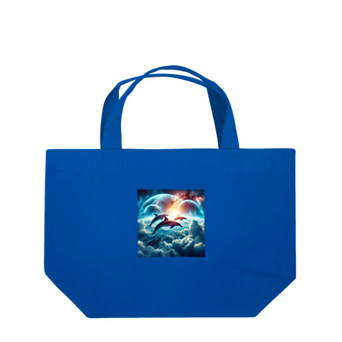 宇宙海（イルカ） Lunch Tote Bag