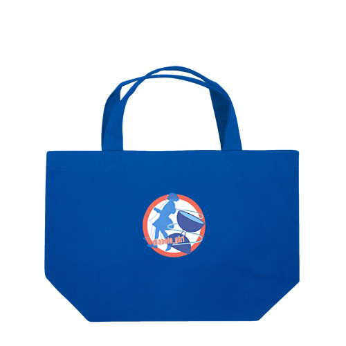 diabolo_girl　blue ジャグリング Lunch Tote Bag