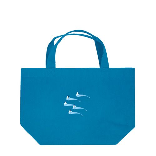 氷とペンギン（5羽） Lunch Tote Bag