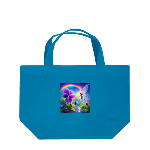 アヤメと虹と妖精と Lunch Tote Bag