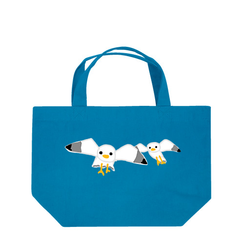 向かってくるカモメ Lunch Tote Bag