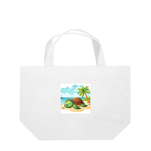 昼寝ウミガメ Lunch Tote Bag