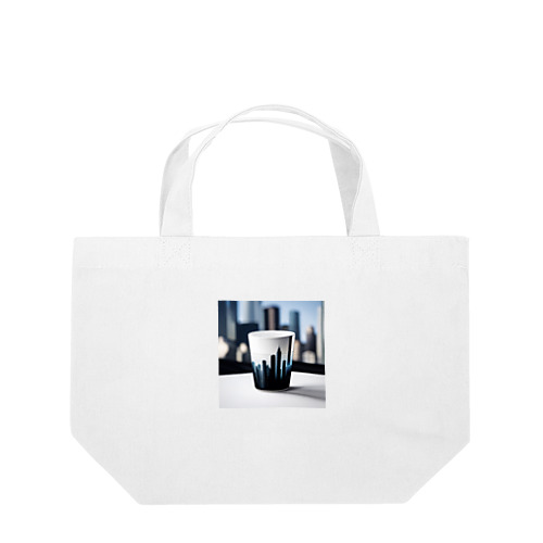 カップの都市　夢背景～City in a Cup with a Dreamy Background～ Lunch Tote Bag