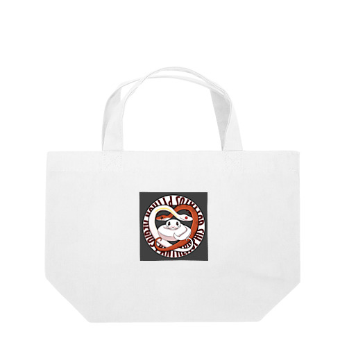 ボールパイソンとコーンスネークサークル Lunch Tote Bag