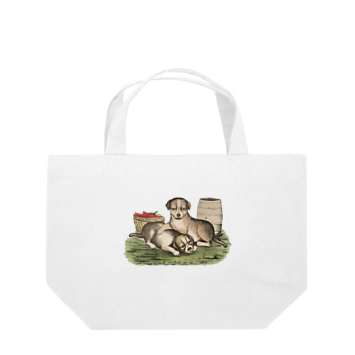 ２匹の犬 Lunch Tote Bag