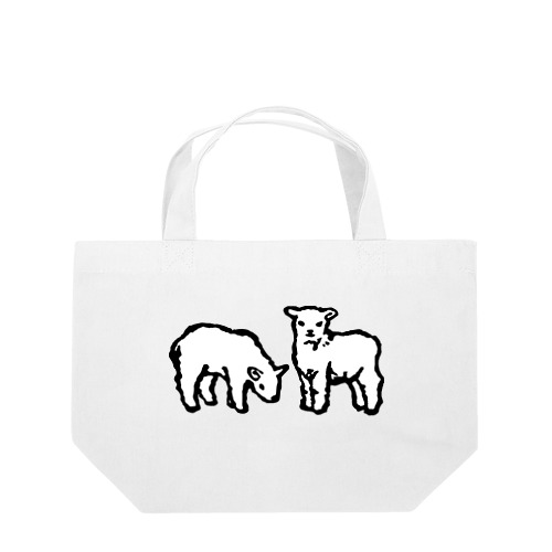 子羊：２匹 Lunch Tote Bag