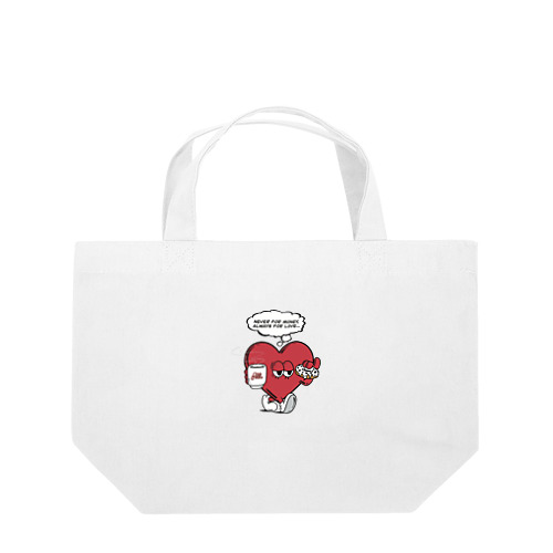 NEVER FOR MONEY, ALWAYS FOR LOVE… Lunch Tote Bag