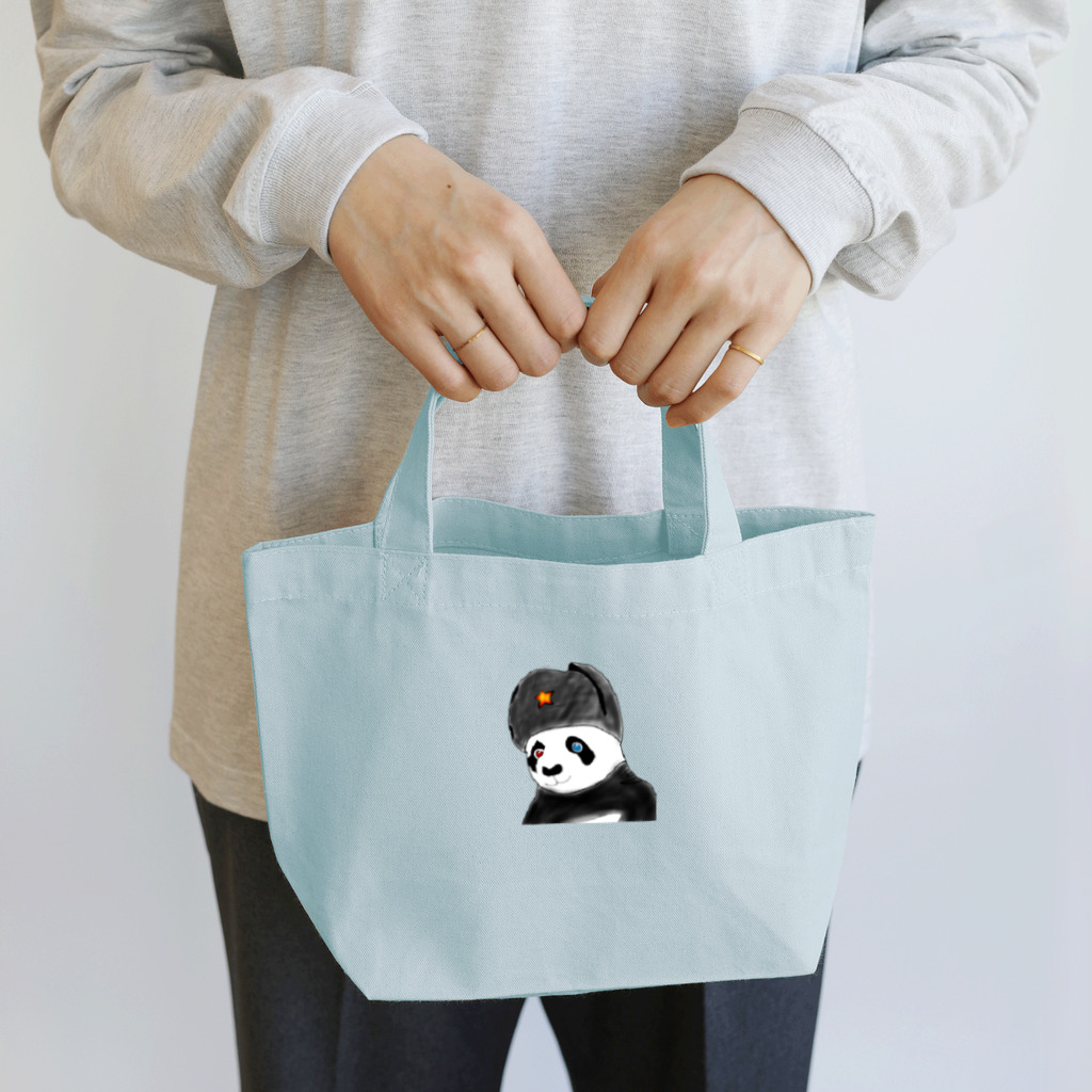 ☭C•ML印刷社｜赤毛龙印刷社☭のJust Panda-kun! ランチトートバッグ