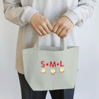 イラスト MONYAAT のML002 SMLTシャツのりんごすたぁ*輪切りのリンゴ ランチトートバッグ