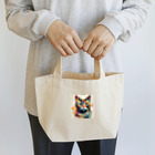 猫の憩い場のアートcat ランチトートバッグ