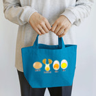 LalaHangeulの卵 生卵 半熟 完熟⁉︎　韓国語デザイン ランチトートバッグ