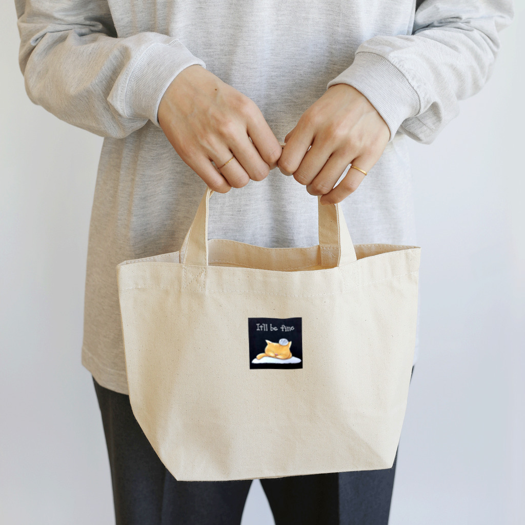 oekaki-kakiのなかよしネコちゃんハムちゃん Lunch Tote Bag