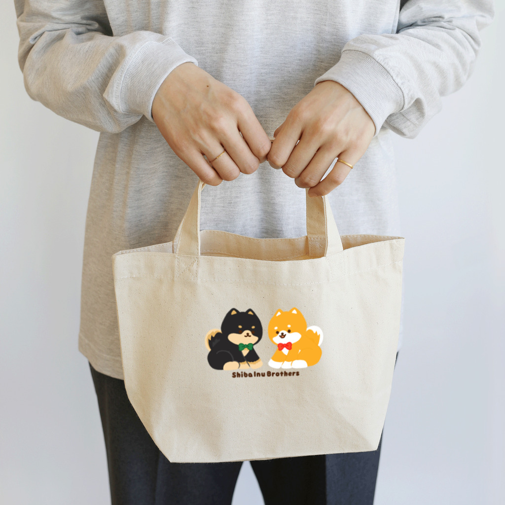 7kuma工房の柴犬兄弟 Lunch Tote Bag