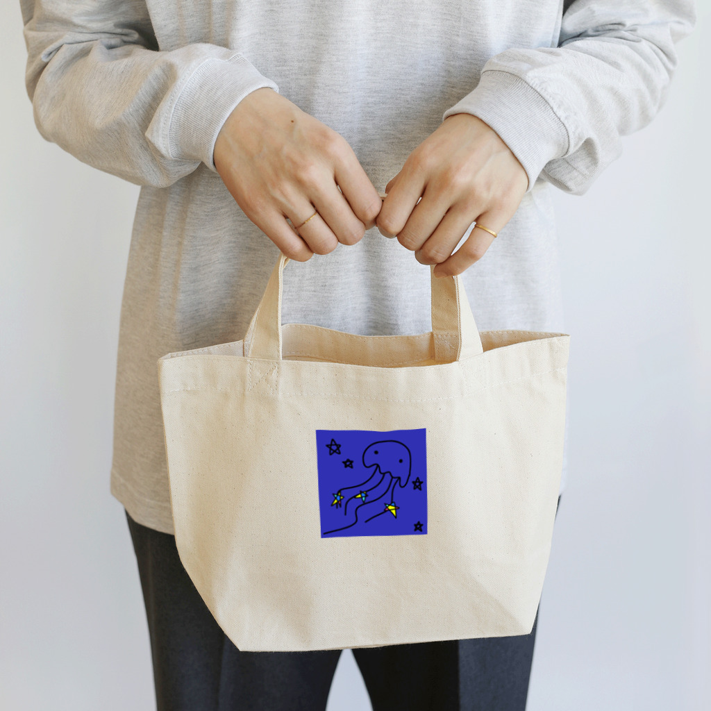 handmade asyouareの天の川クラゲ Lunch Tote Bag