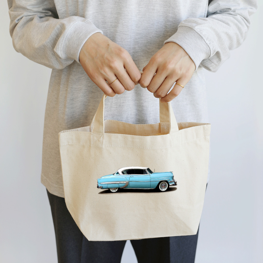 wowwooのChevrolet Bel Air　BLUE Lunch Tote Bag