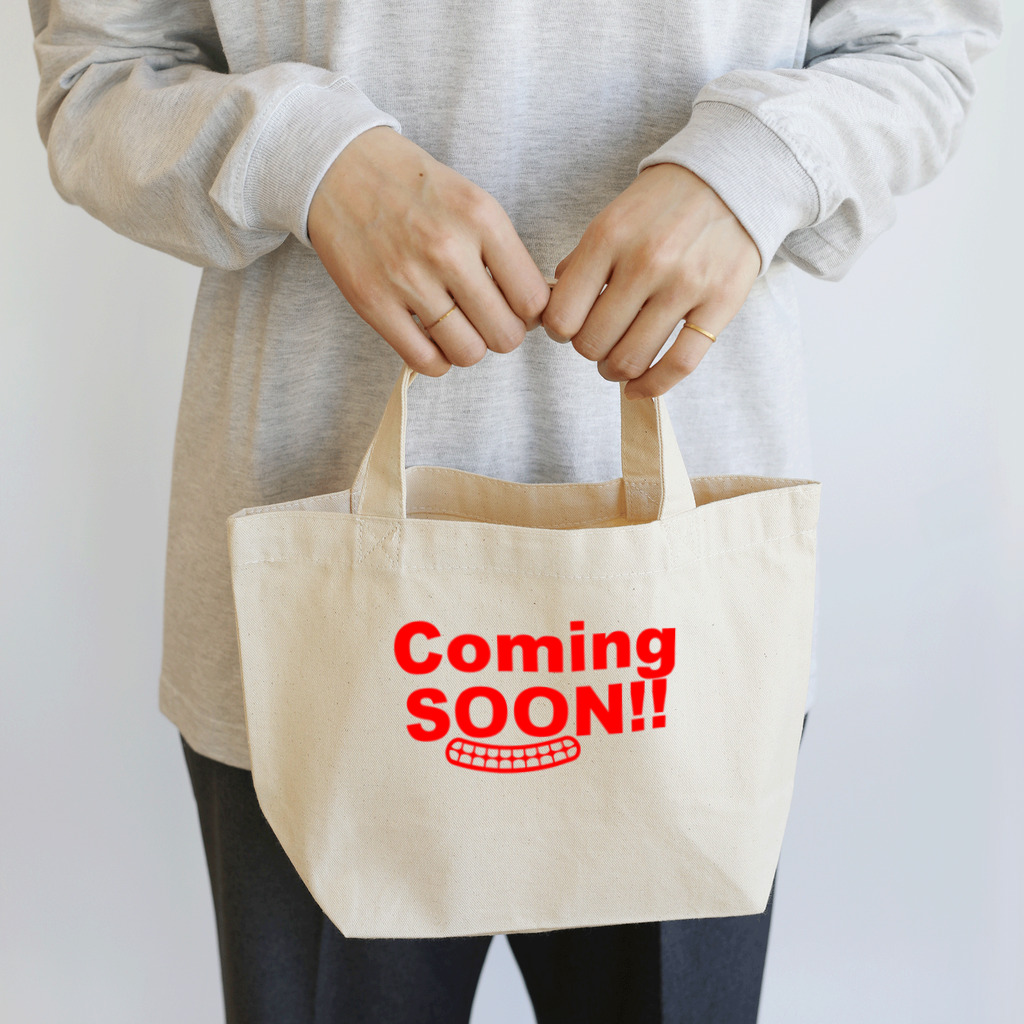 taiyaki styleのComing Soon RED Lunch Tote Bag
