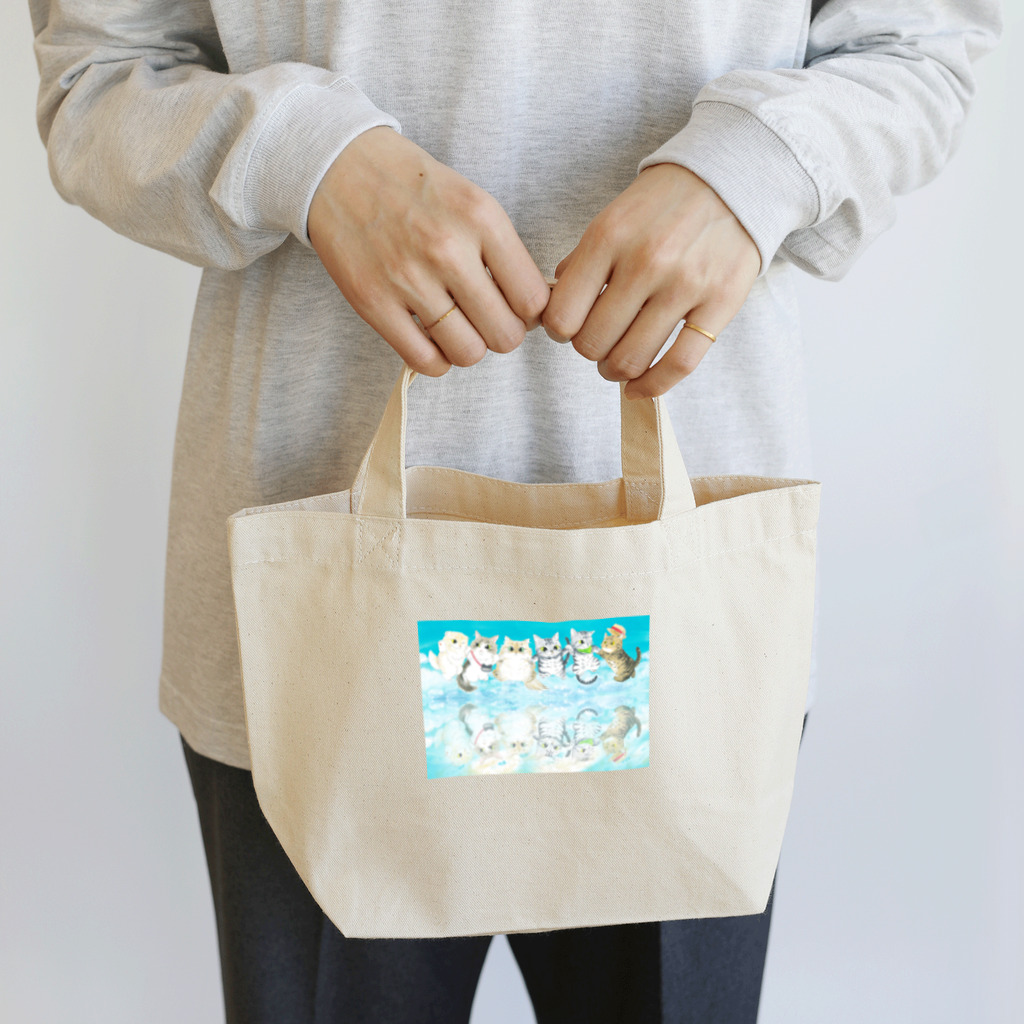 YOKO KOBAYASHIのニャンズ旅行記🇧🇴ボリビア Lunch Tote Bag