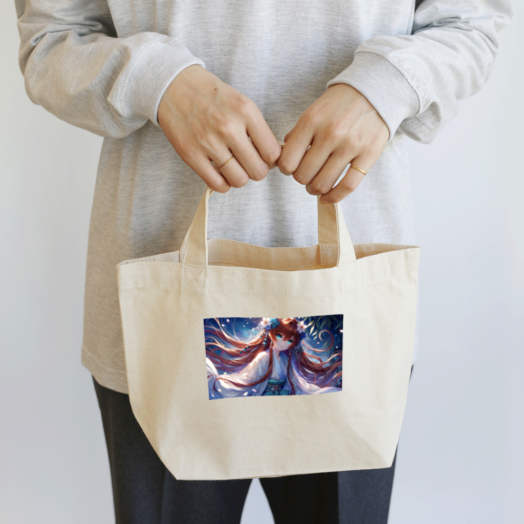 カズの「星屑の舞う森の守り手」 Lunch Tote Bag