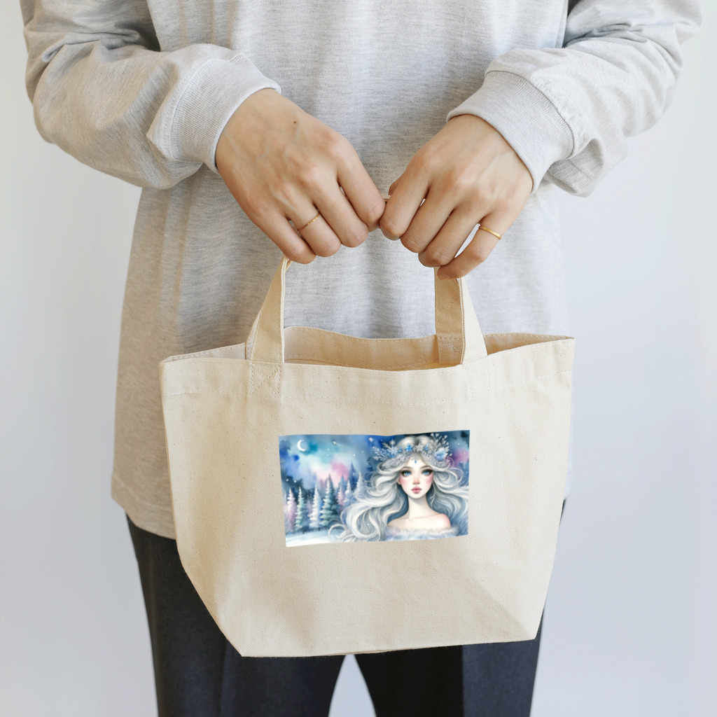 ZUCCOの氷の精霊と夜の森の秘密 Lunch Tote Bag