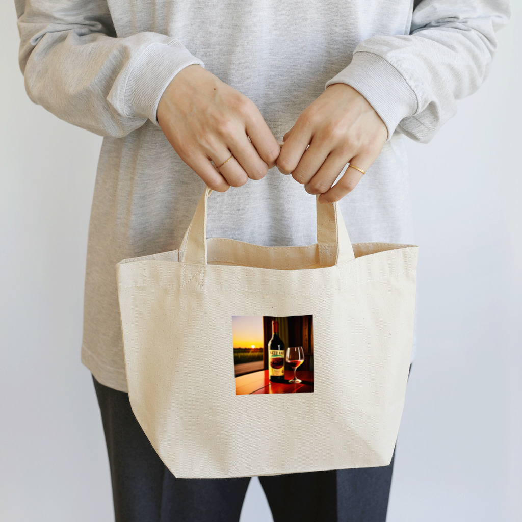 ミウ&ゆうの部屋のワインで一杯 Lunch Tote Bag