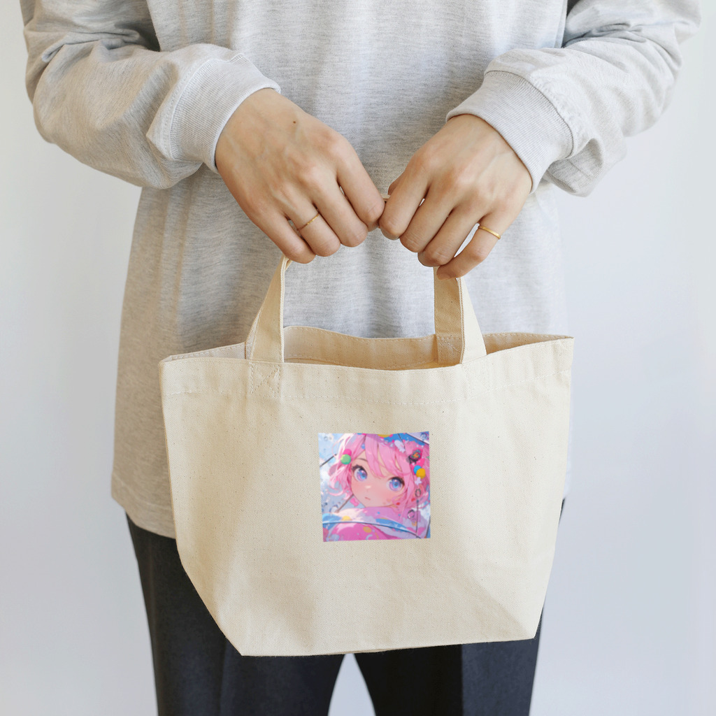 ぶーたんの雨音の中 Lunch Tote Bag