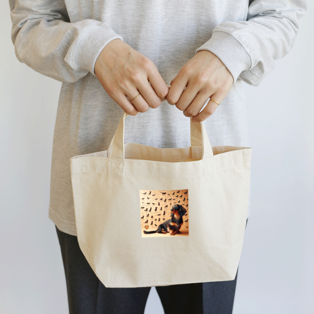 wankoyのダックスフンド家系図 Lunch Tote Bag