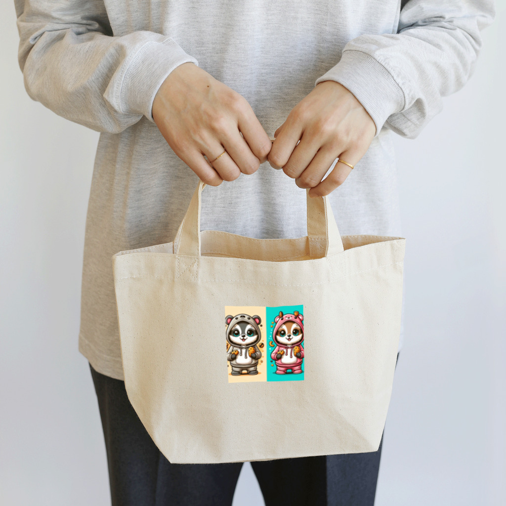 dai-k_1977のかわいい癒やし動物 Lunch Tote Bag