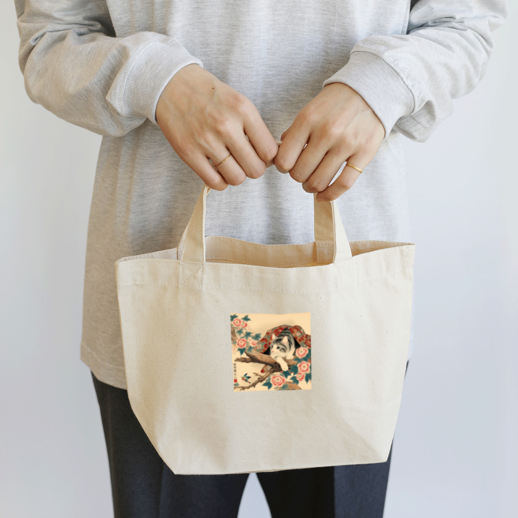 猫LOVE items Noahの猫LOVE items 鯖虎かくれんぼ Lunch Tote Bag