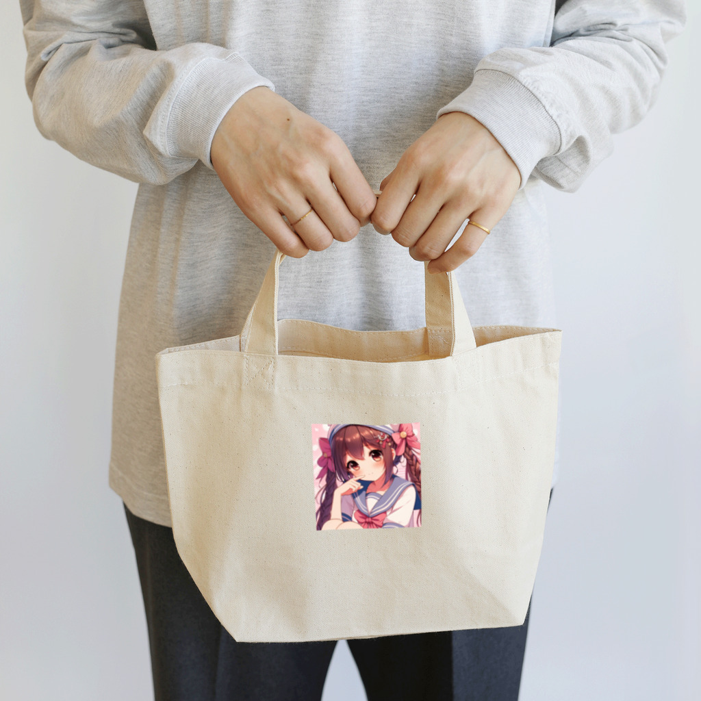 aaammmamのツインテール　おさげ　セーラー服　おんなのこ Lunch Tote Bag