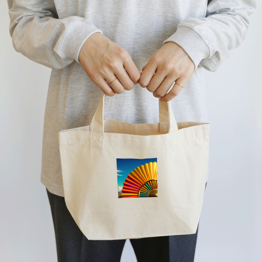 810aoの開運扇子 Lunch Tote Bag