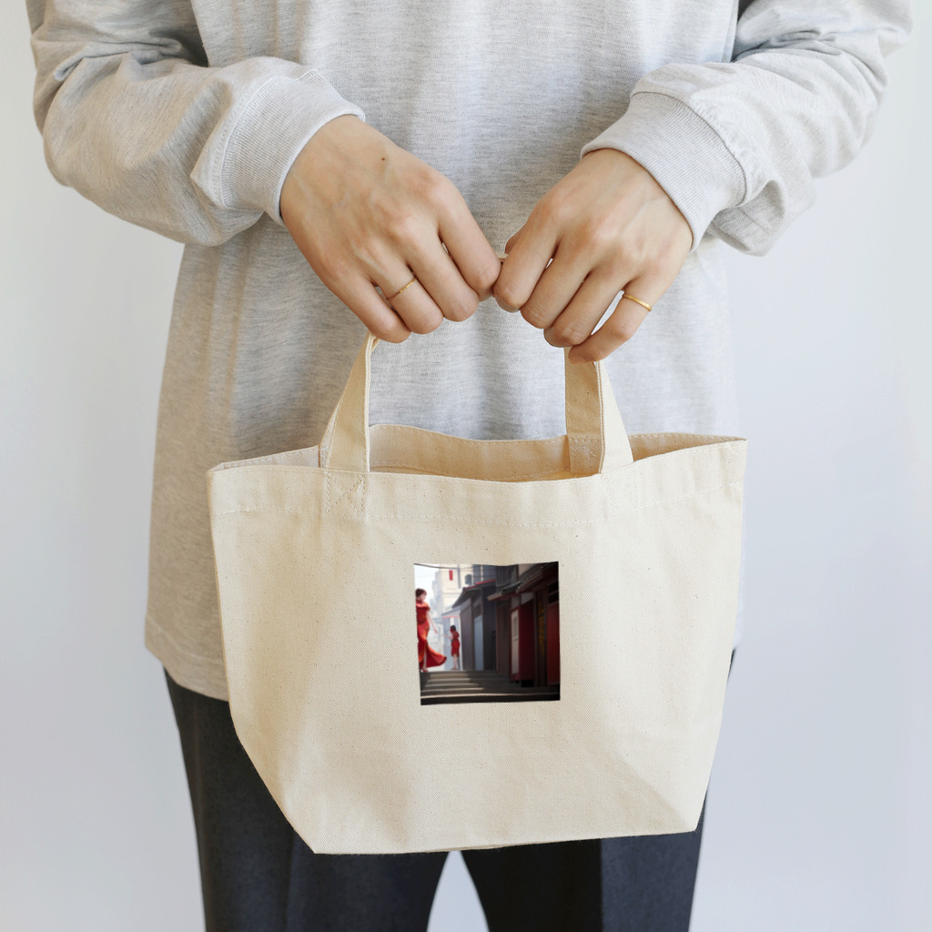 STILEAMICOの美しい街並み Lunch Tote Bag