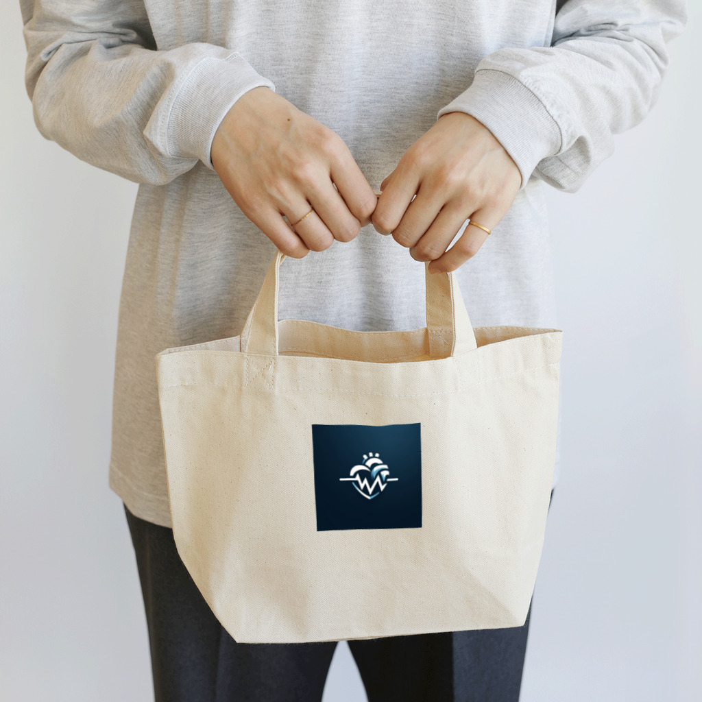 RainboWhaleの循環器内科ロゴ Lunch Tote Bag