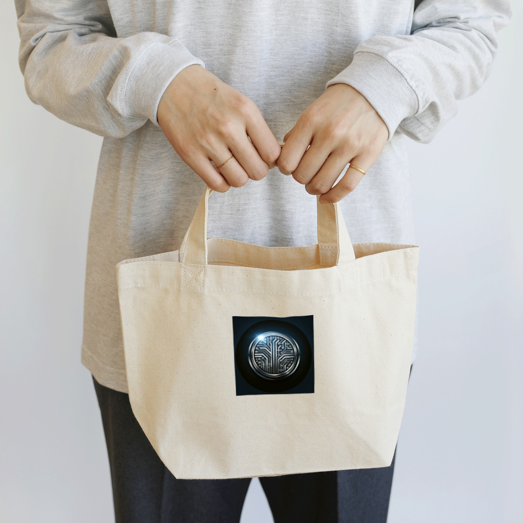 デザインファッションハウスのサイバーグリッドテクノロジー Lunch Tote Bag