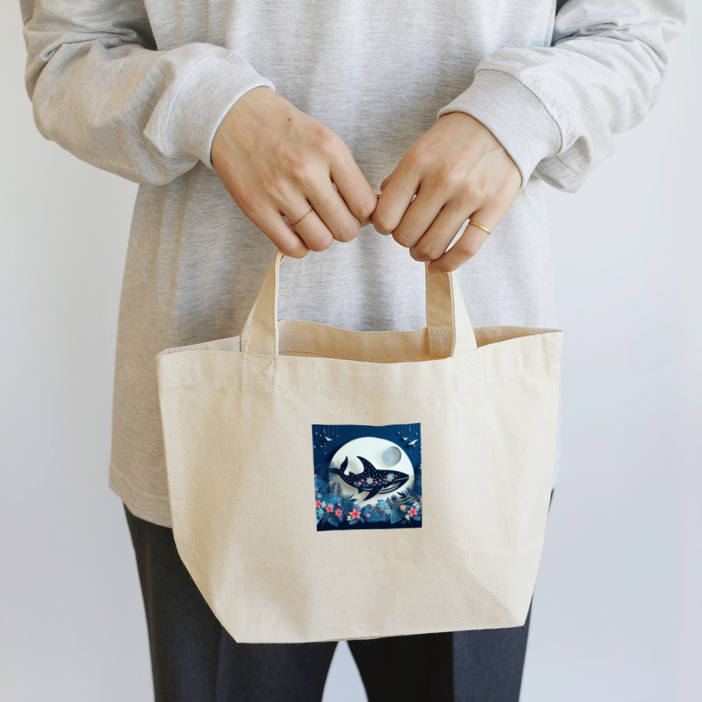 ココナッツアイランド©️のジンベイザメ Lunch Tote Bag