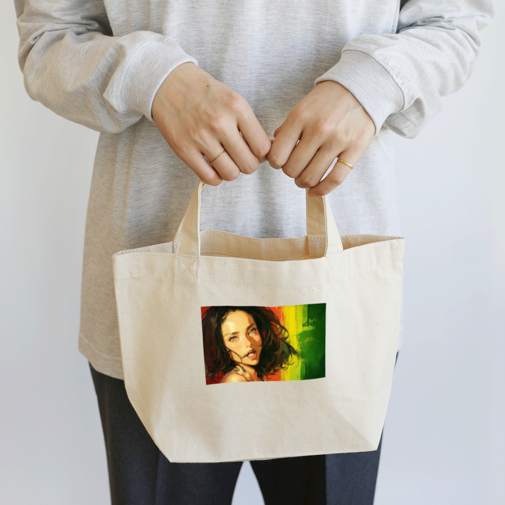 ボンブ映像社のレゲェ女子 Lunch Tote Bag
