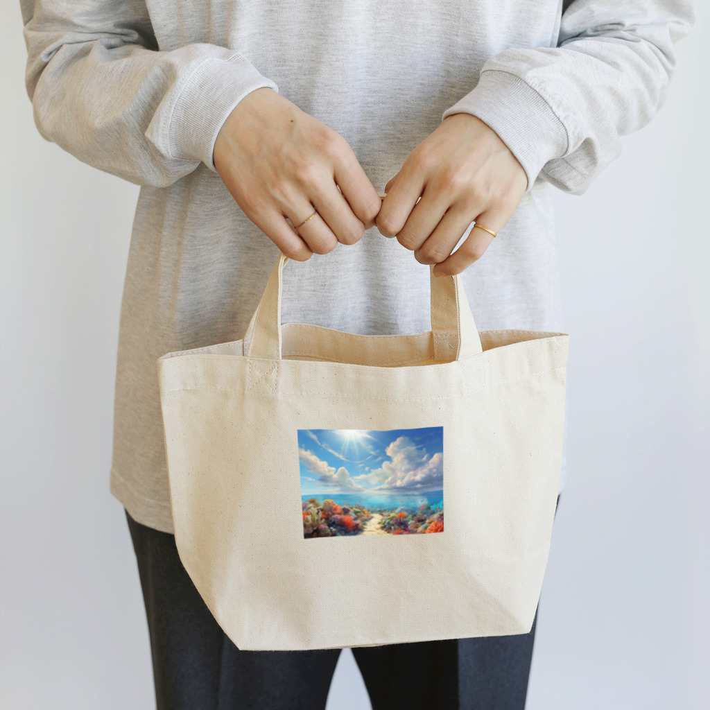 ウェブエンパイアの古（いにしえ）に、太陽の下に海洋と海草がありけり Lunch Tote Bag