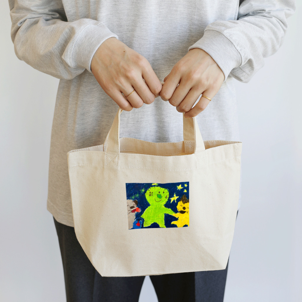 魚好きあつまれ！#かまととちゃん　#かまぼこママのぜん太くんのおともだち Lunch Tote Bag