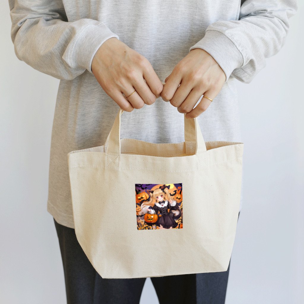 チワワ愛好家ショップのハロウィンマジック★チワワ魔女のひらめき Lunch Tote Bag