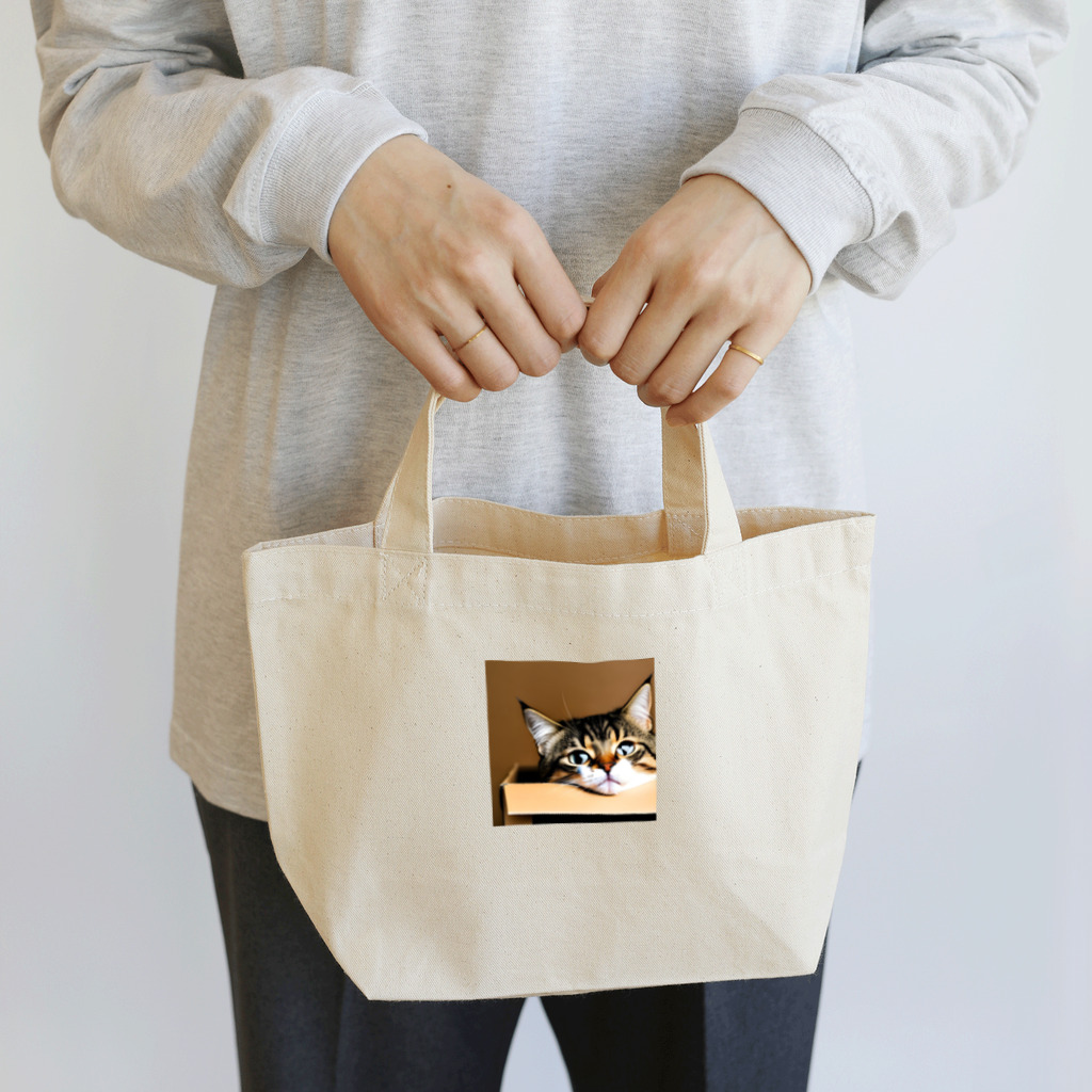 チェリオの箱に入った可愛い猫 Lunch Tote Bag