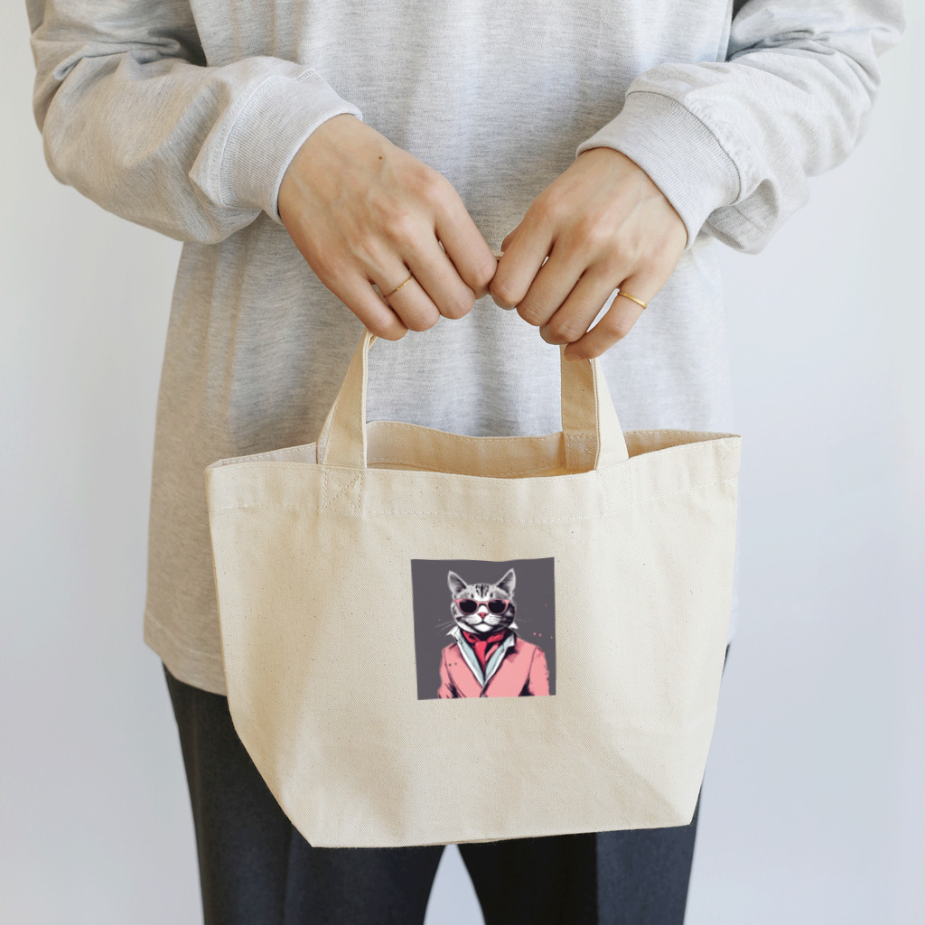 チャランコの部屋のダンディーねこさん Lunch Tote Bag