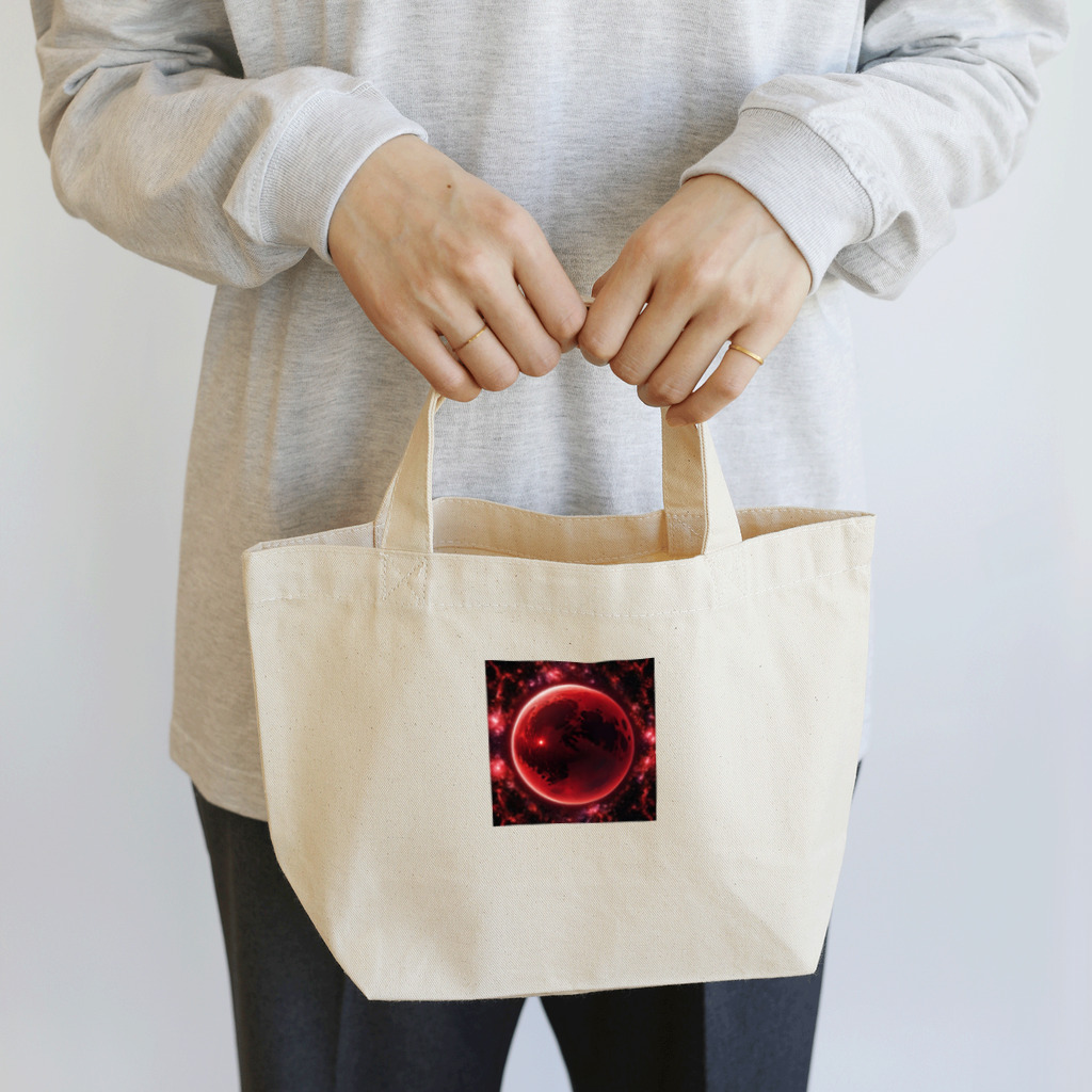 toshi_7の赤く満ちる月 Lunch Tote Bag
